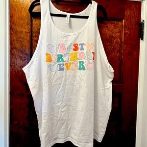Disney birthday shirt 2x never worn